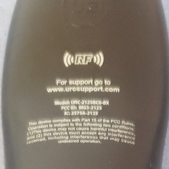 Rogers Universal Remote Control RF URC2125BC0-BX - Pre-Owned - Picture 3 of 5